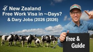 Read more about the article 🇳🇿 New Zealand Free Work Visa in 10 Days? Farm & Dairy Jobs (2026 Guide)