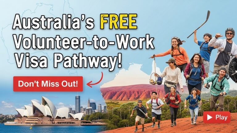 Australia’s FREE Volunteer-to-Work Visa Pathway 🇦🇺 | Convert Legally in 2026