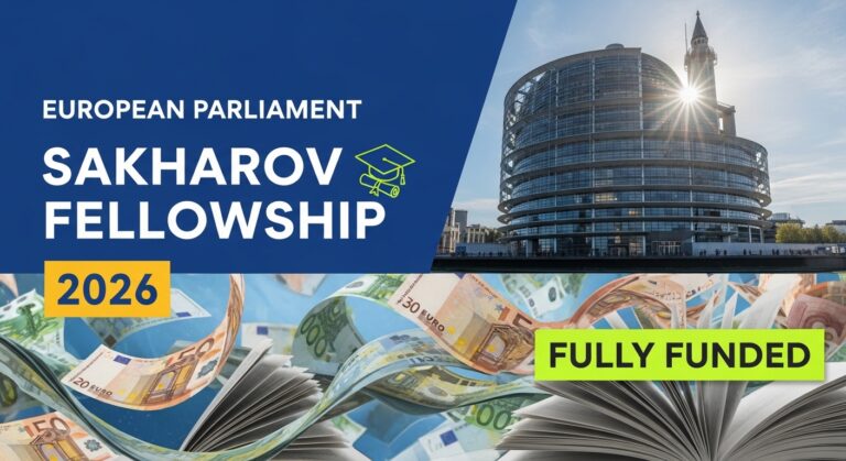 European Parliament Sakharov Fellowship 2026 (Fully Funded)