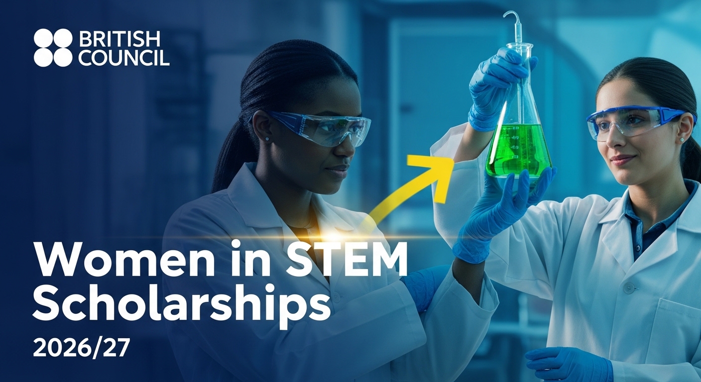 You are currently viewing 👩‍🔬 British Council Women in STEM Scholarships 2026/27 | Fully Funded