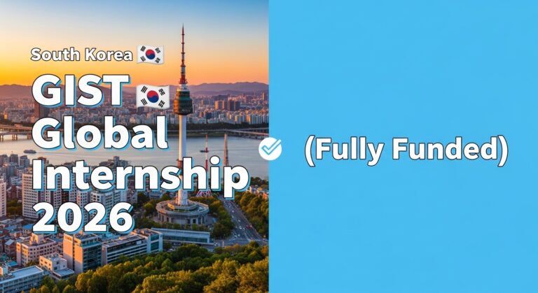 GIST Global Internship 2026 in South Korea 🇰🇷 (Fully Funded)