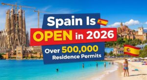 Read more about the article 🇪🇸 Spain Is OPEN in 2026? 500,000 Residence Permits Explained + Study, Work & Job Seeker Routes