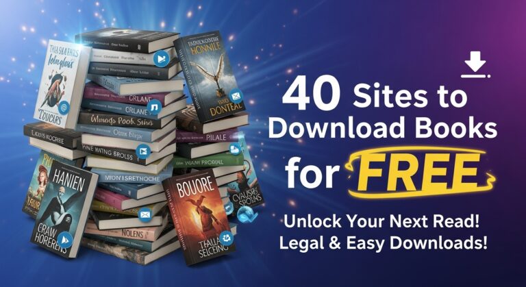 40 Sites to Download Books for free