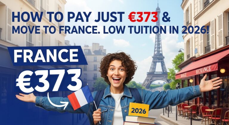 €373 To move to this country | How to Study on Low Tuition in 2026! (Step-by-Step)