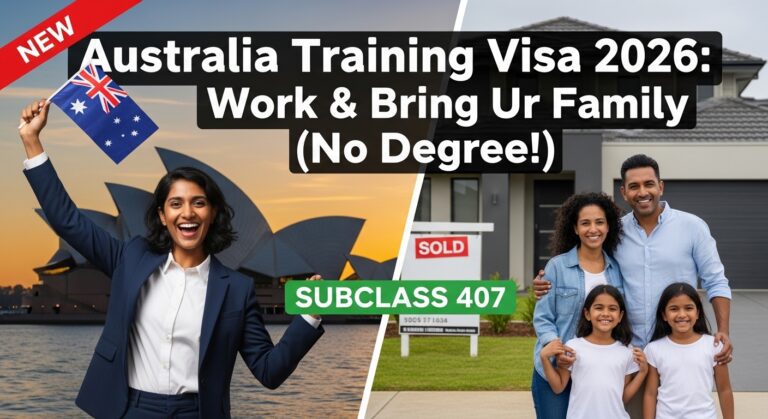 Australia Training Visa 2026: Work & Bring Ur Family (No Degree!) SUBCLASS 407