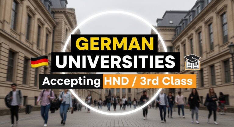 List of German Universities That Accept HND / 3rd Class