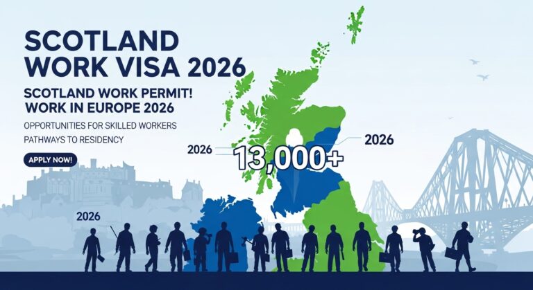 Scotland Work Visa 2026 – Scotland needs 13,000+ foreigners | Scotland Work Permit ! Work in Europe 2026