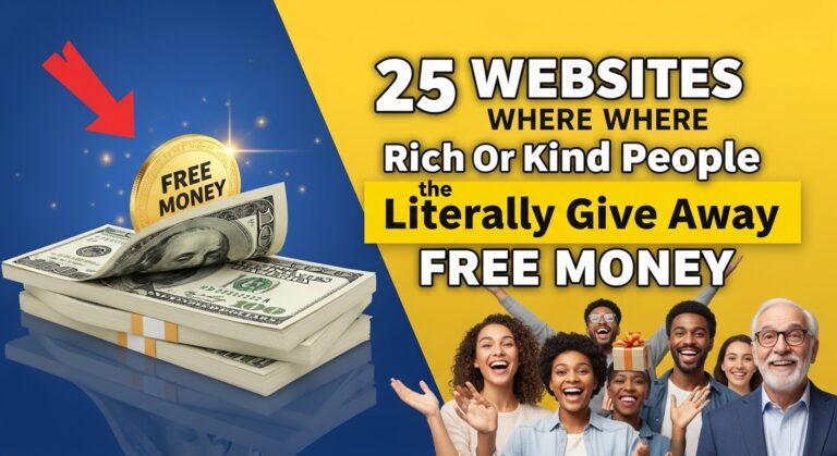 25 Websites Where Rich Or Kind People Literally Give Away Free Money