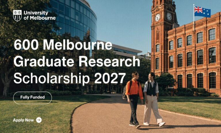 600 Melbourne Graduate Research Scholarship 2027 (Fully Funded)