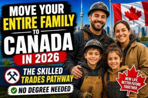Read more about the article 🇨🇦 Move Your Entire Family to Canada in 2026: The Skilled Trades Pathway (No Degree Needed)