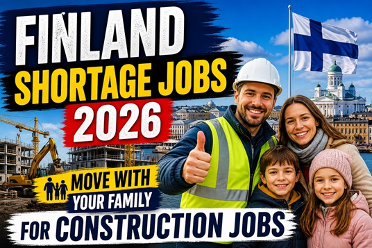 Finland Shortage Jobs 2026: Move With Your Family for Construction