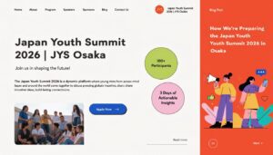 Read more about the article Japan Youth Summit 2026 in Osaka, Japan (19-22 October)