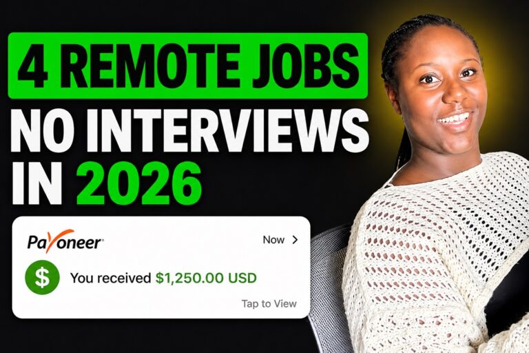 4 Remote Jobs Without Interviews in 2026