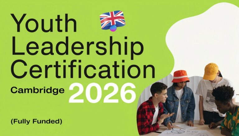 Youth Leadership Certification Cambridge 2026 (Fully Funded)