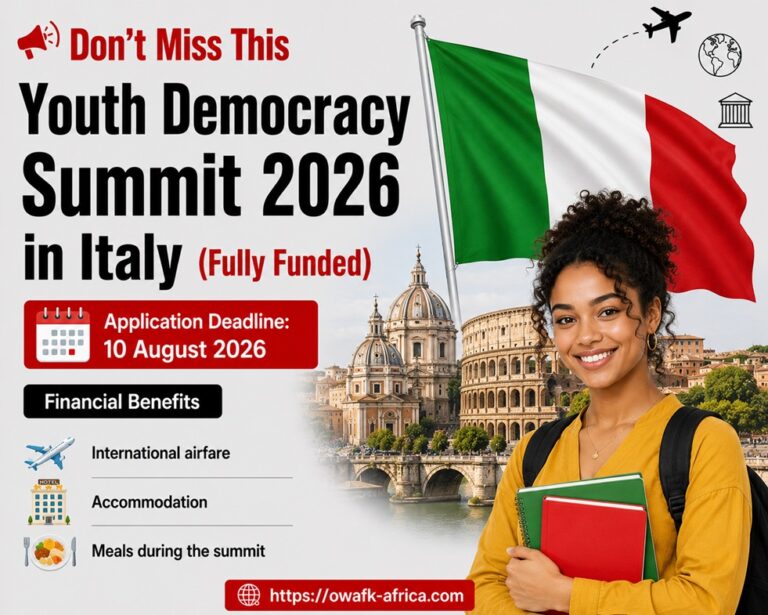 Youth Democracy Summit 2026 in Italy (Fully Funded)