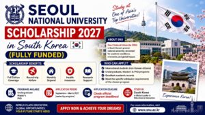 Read more about the article Seoul National University Scholarship 2027 in South Korea (Fully Funded)
