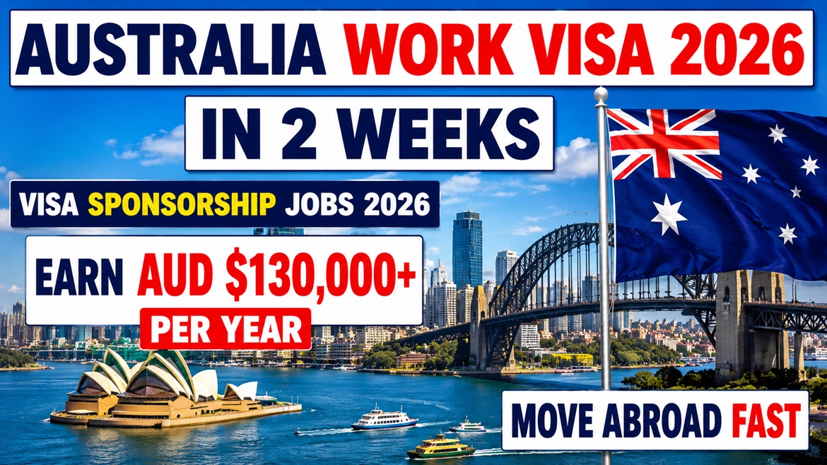 You are currently viewing Australia Visa Sponsorship Jobs 2026 | Earn Up to AUD $130,000+ Per Year