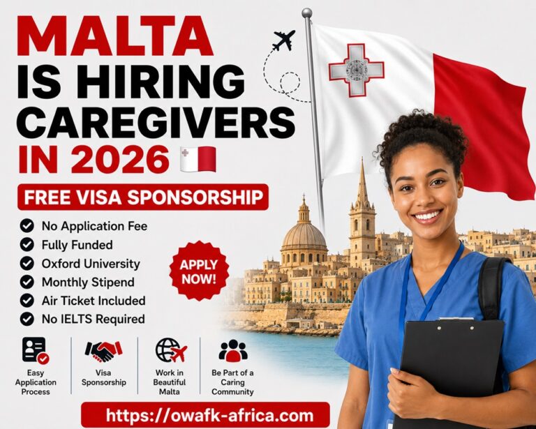 Malta Is Hiring Caregivers in 2026 🇲🇹 | Free Visa Sponsorship