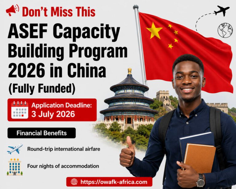 ASEF Capacity Building Program 2026 (Fully Funded in China)