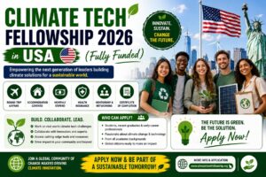 Read more about the article Climate Tech Fellowship 2026 in USA (Fully Funded)