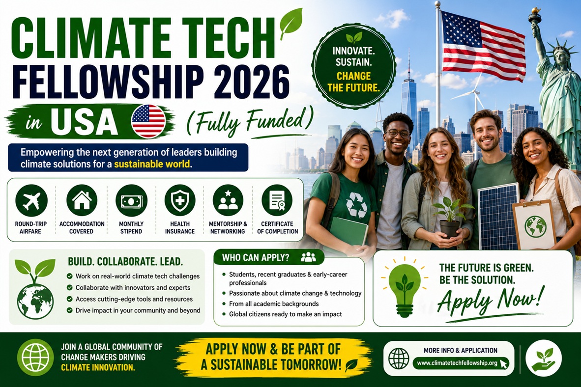You are currently viewing Climate Tech Fellowship 2026 in USA (Fully Funded)