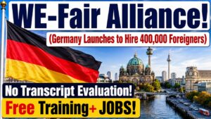 Read more about the article Germany Launches WE-Fair Alliance to Hire 400,000 Foreigners| Free Work Visa 2026