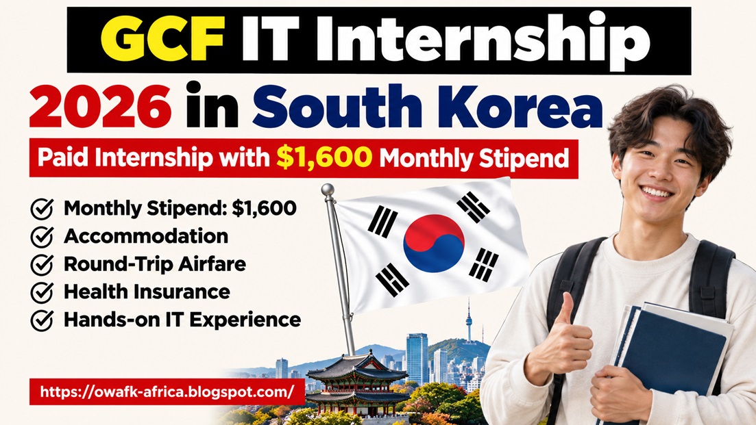 Read more about the article GCF IT Internship 2026 in South Korea – Paid Internship with $1,600 Monthly Stipend