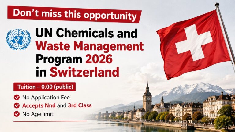 UN Chemicals and Waste Management Study Program 2026 in Switzerland