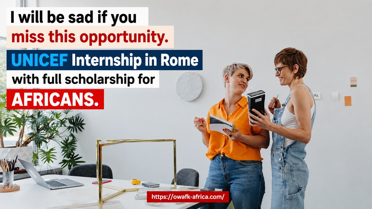 You are currently viewing UNICEF Internship in Rome, Italy 2026 | Fully Funded