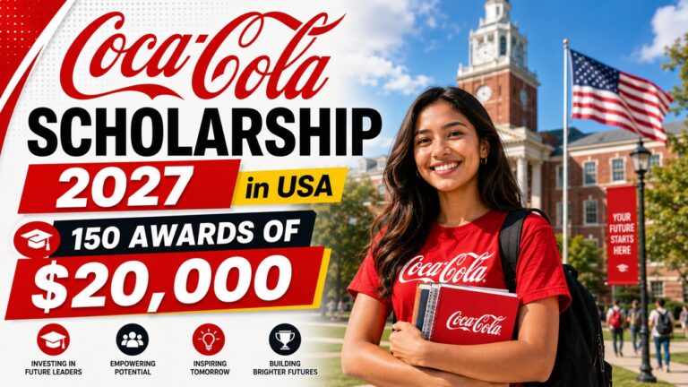 Coca-Cola Scholarship 2027 in USA (150 Awards)