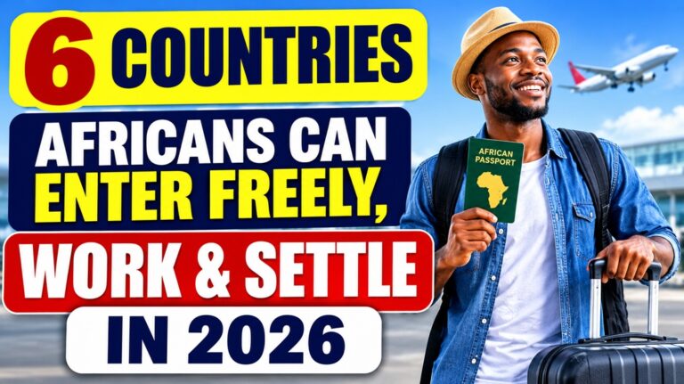 6 Countries Africans Can Enter Freely, Work & Settle in 2026.