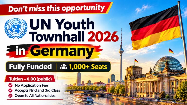 UN Youth Townhall 2026 in Germany — Fully Funded | 1,000+ Seats