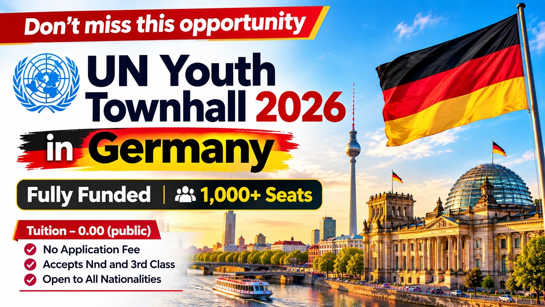 You are currently viewing UN Youth Townhall 2026 in Germany — Fully Funded | 1,000+ Seats