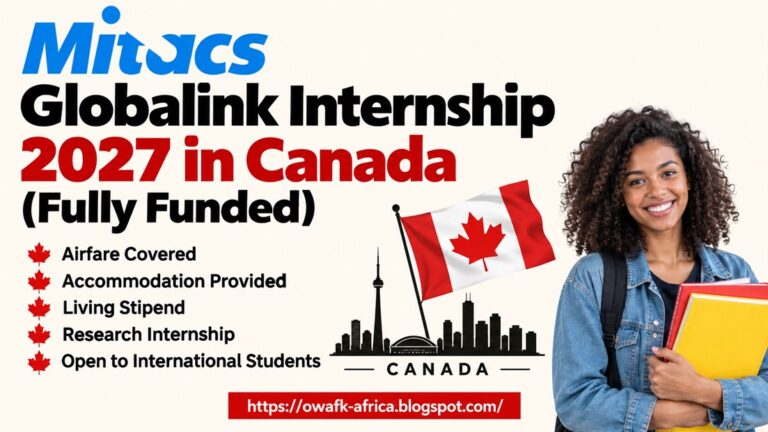 MITACS Globalink Internship 2027 in Canada – Fully Funded Research Internship