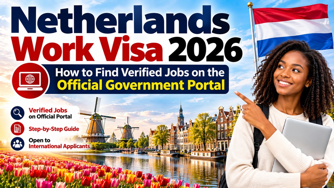 Read more about the article Netherlands Work Visa 2026 | How to Find Verified Jobs on the Official Government Portal