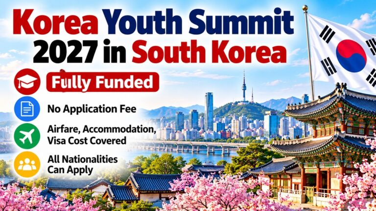 Korea Youth Summit 2027 in South Korea – Fully Funded