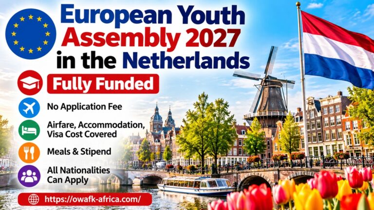 European Youth Assembly 2027 in the Netherlands – Fully Funded